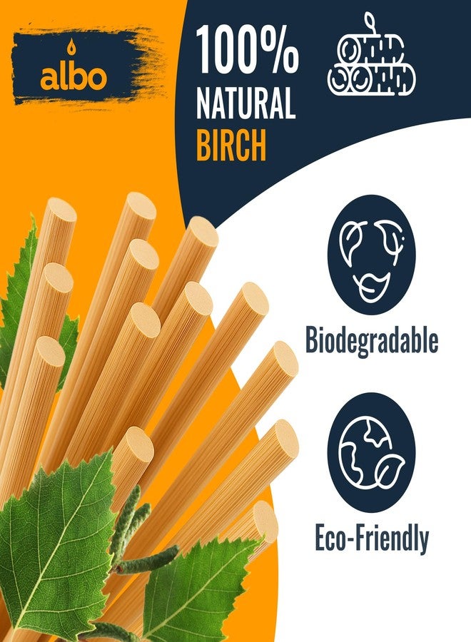 ALBO Wooden Dowel Rods 25 PCS 5/16" x 12" Inch Round Wood Sticks for Crafts, DIY Projects and Macrame Hardwood Assorted Bouquet Sticks Cake Dowels for Tiered Cakes - Image 3