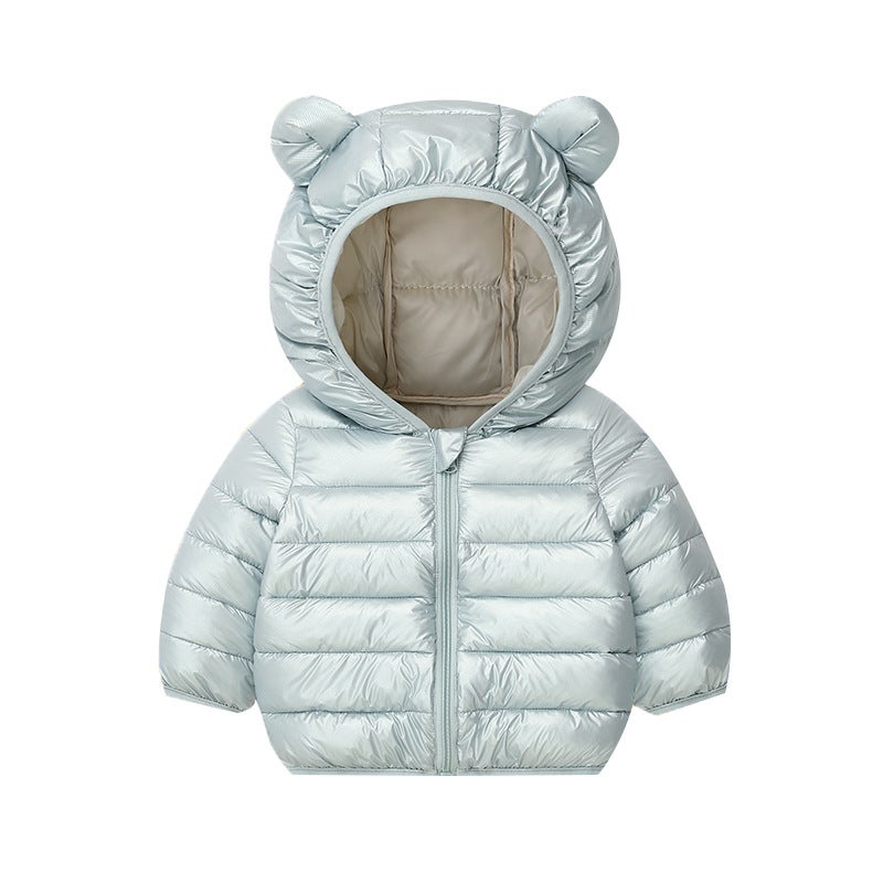 Kids Cotton Candy Color Jacket Autumn Winter bean green 