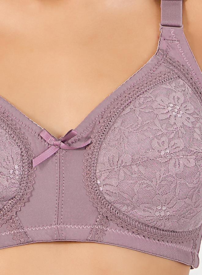 Styli Pack of 2 - Padded Non Wired Lace Cup Full Support Bra  - Image 3