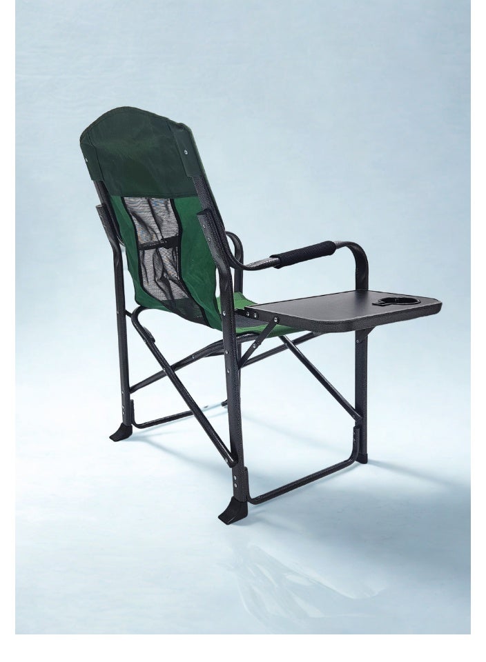 SMART HOME Folding chair with armrest and side table, picnic seat, sports chair, outdoor chair and garden chair - Image 3