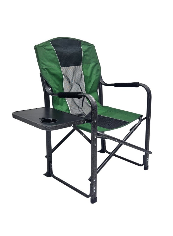 SMART HOME Folding chair with armrest and side table, picnic seat, sports chair, outdoor chair and garden chair - Image 2