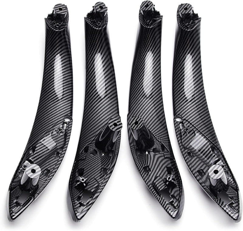 QASULER Carbon Fiber Style Door Handle Trim for BMW - Image 1