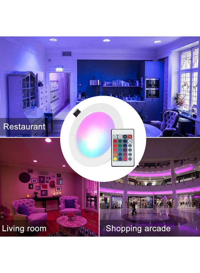 NIBEMINENT Recessed Lighting Downlight With IR Remote Control Multicolour - Image 5