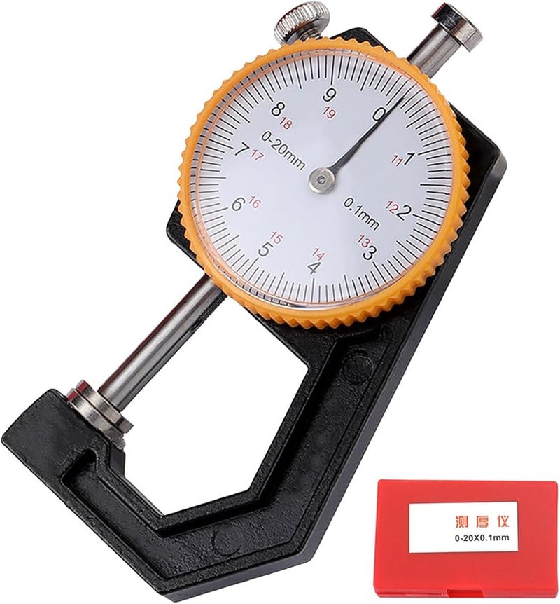Professional Leather Thickness Gauge 0 20mm Flat Head Measuring Tool 0 1mm Accuracy - Image 4