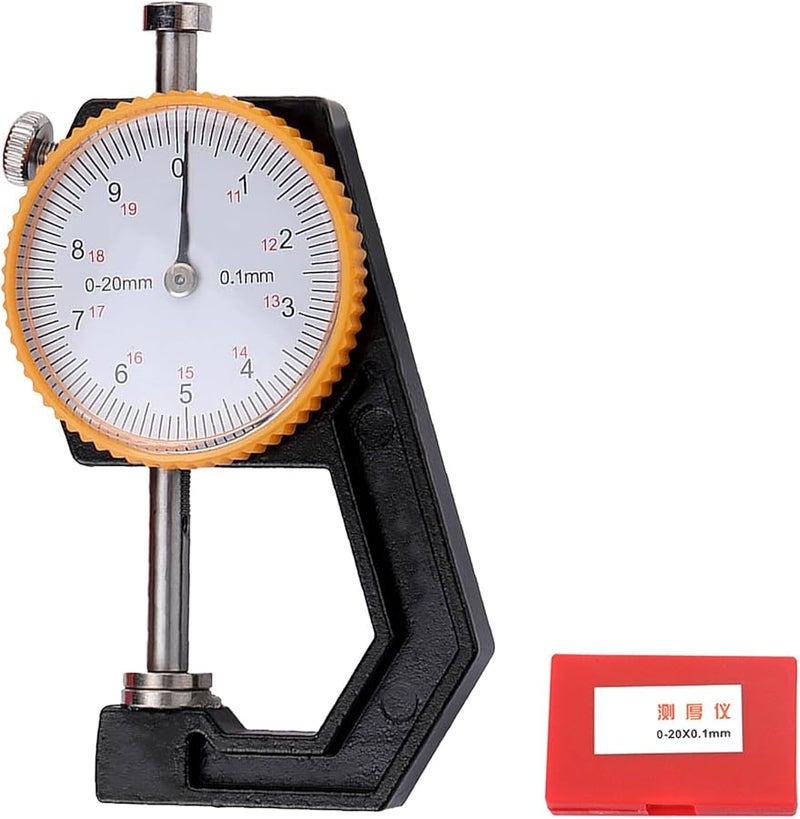 Professional Leather Thickness Gauge 0 20mm Flat Head Measuring Tool 0 1mm Accuracy - Image 2