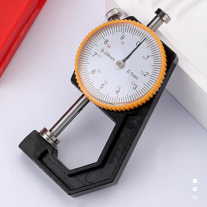 Professional Leather Thickness Gauge 0 20mm Flat Head Measuring Tool 0 1mm Accuracy - Image 5