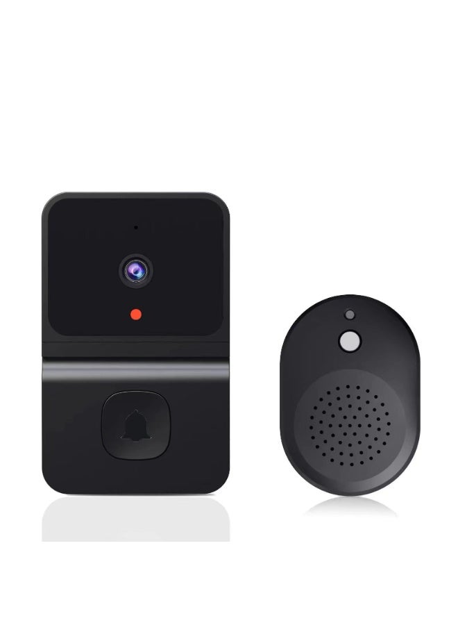 Chabeia 1080P Video Doorbell, 2.4G Camera with Chime, Night Vision, HD Wide Angle Lens, Cloud Storage, 2 Way Audio, Security Camera for Home, (Z30 Black) - Image 1
