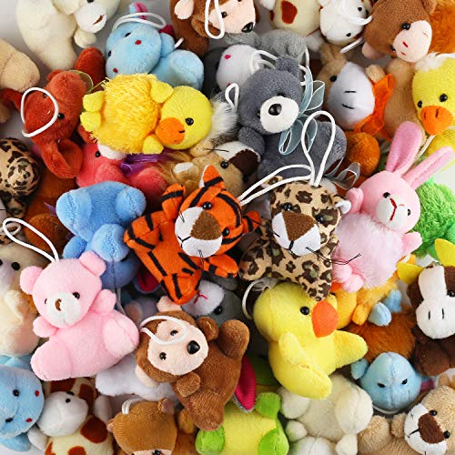 Laxdacee 32 Piece Mini Plush Animal Toy Set Cute Small Animals Plush Keychain Decoration for Themed Parties Kindergarten Gift Teacher Student Award Goody Bags Filler for Boys Girls Child Kid Laxdacee - Image 5