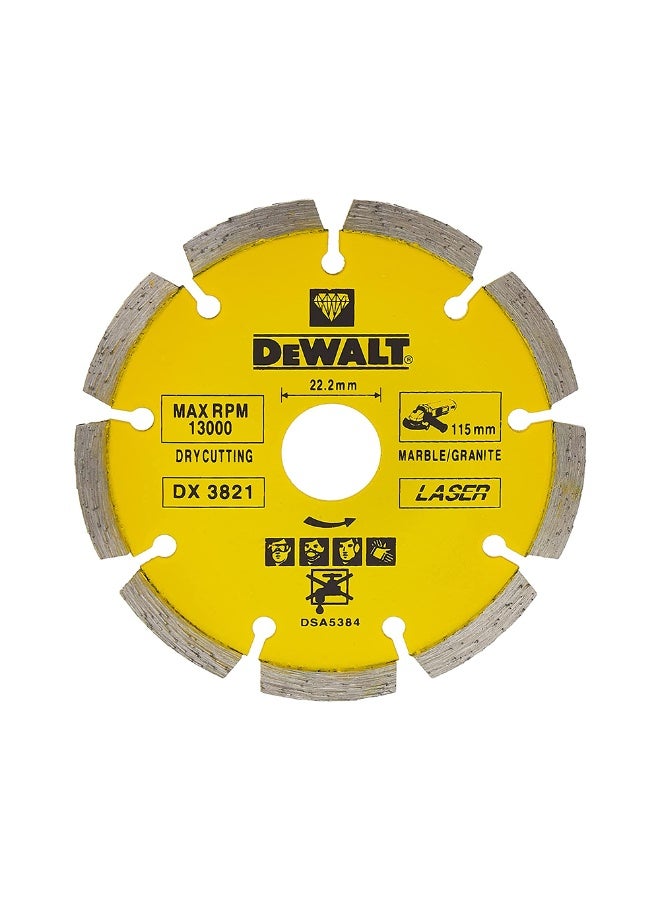 Dewalt DX3821 Laser Segmented Blades / Marble And Granite - D115XBS22.2 - Image 1