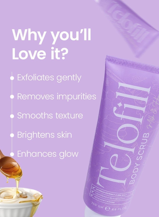 تيلوفيل Milk & Honey Body Scrub - Image 3