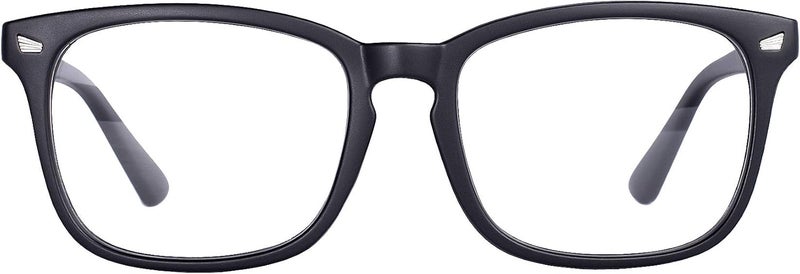 MAXJULI Blue Light Blocking Glasses,Computer Reading/Gaming/TV/Phones Glasses for Women Men(Matt Black) - Image 1