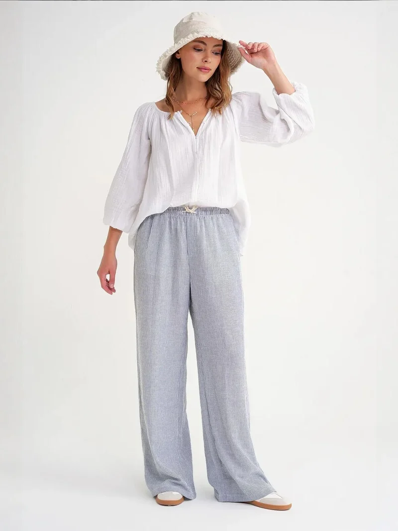 MixRay Mixray Buttoned Muslin Blouse