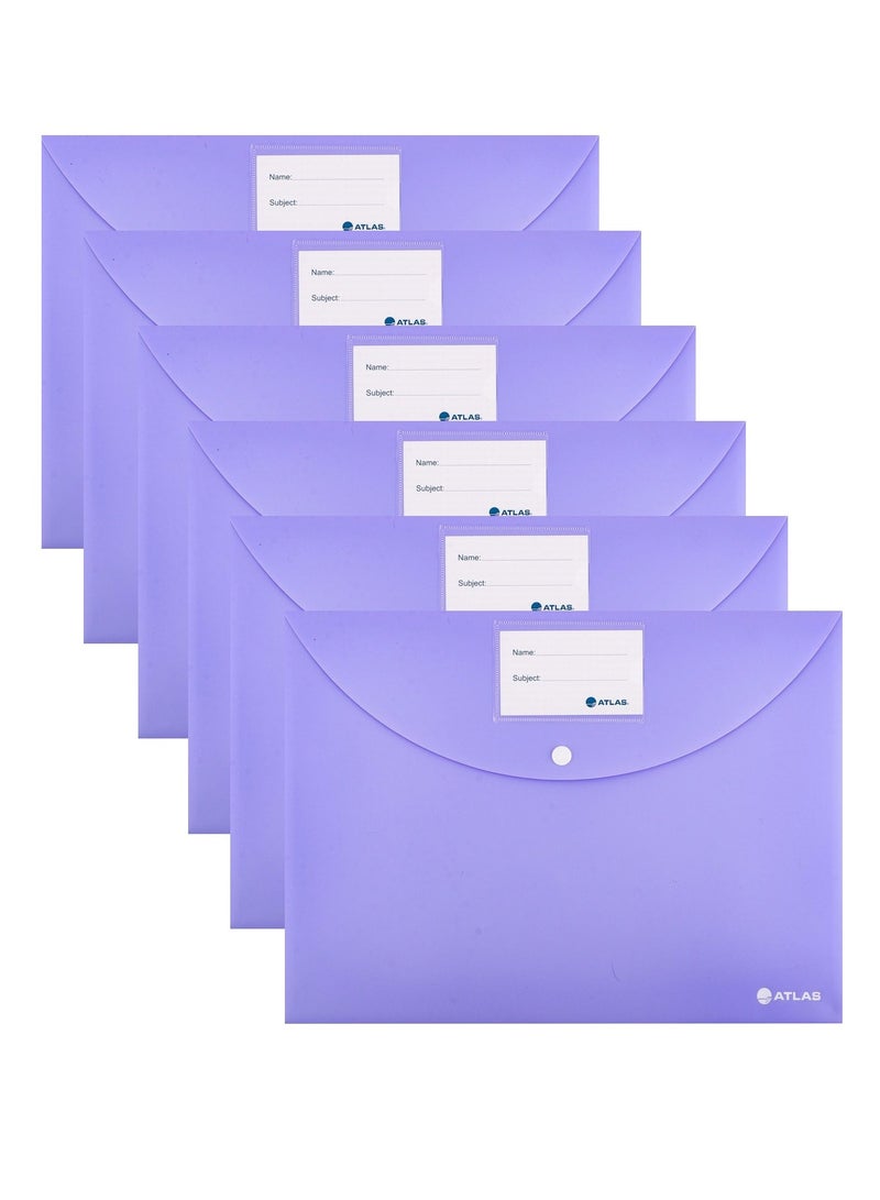 ATLAS 6-Piece Document Bag Purple Colour  - Image 1