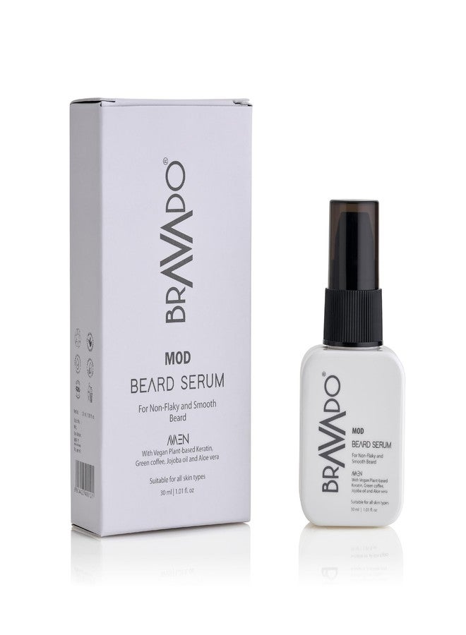 برافادو سيروم برافادو مود للحية للرجال | ينعم اللحية الخشنة، ويتحكم في التجعد والحكة | تصفيف وتغذية اللحية بالكيراتين النباتي والجوجوبا والصبار | 30 مل - Image 1