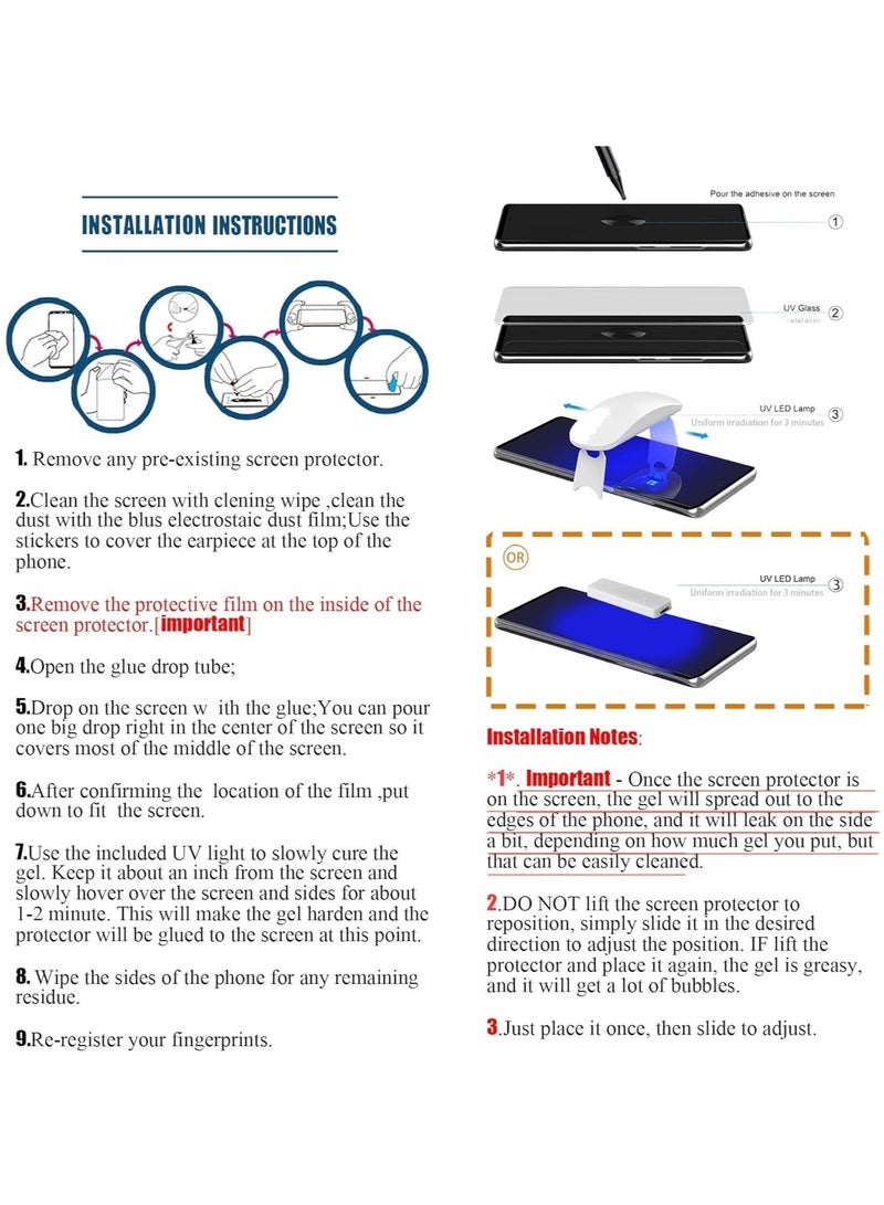 MIGOFAST Screen Protector for S24 Ultra UV Tempered Glass, Film HD Screen Saver, 9H Hardness, Bubble-free Screen Replacement Protector Film - Image 5