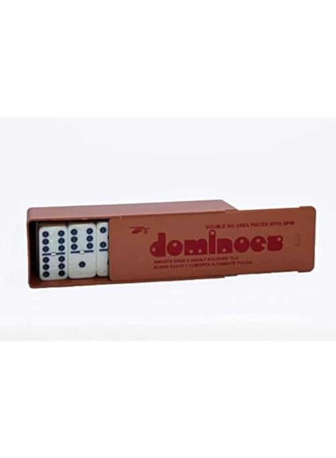 Other Double Six Professional (domna) Domino Tiles Dominoes Game Set With Wooden Case 28 Pieces - Image 2