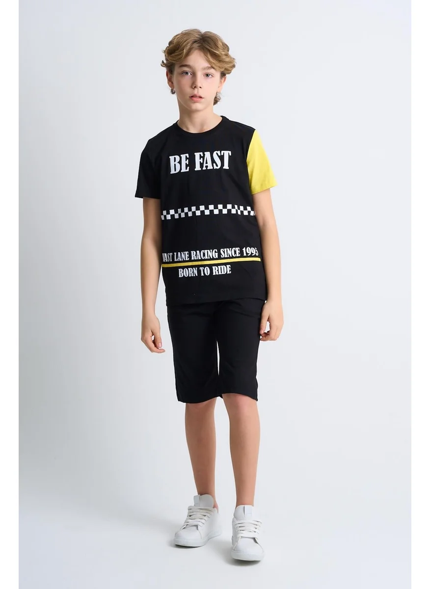 Alexander Gardi Alexandergardi Printed Children's T-Shirt-Shorts Two Piece Set