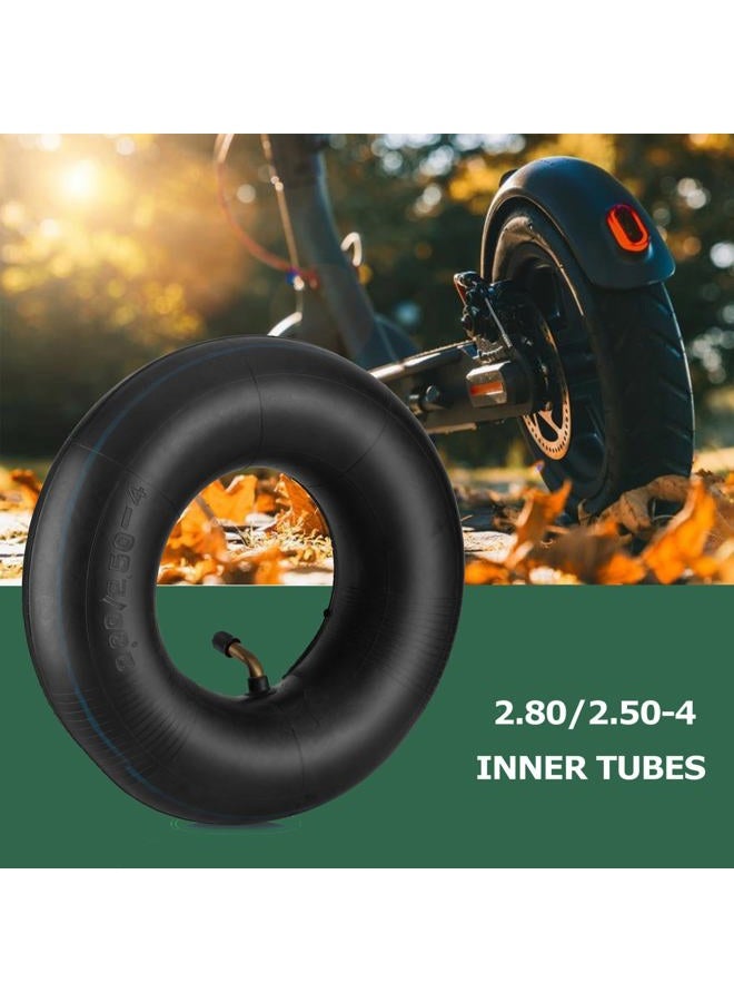NIGOOLATA 2.80/2.50-4 Inner Tube 2.80-4 2.50-4 Replacement Tire Tubes with Bent Valve Stem for Wheelbarrows, Scooters, Hand Trucks, Lawn Mowers, Dollies - 2 Pack - Image 4
