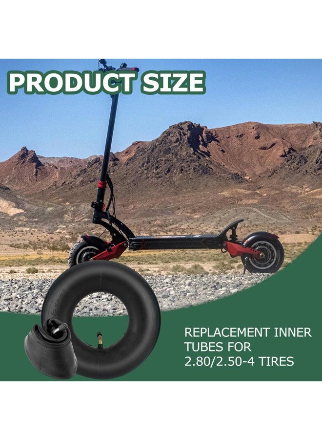 NIGOOLATA 2.80/2.50-4 Inner Tube 2.80-4 2.50-4 Replacement Tire Tubes with Bent Valve Stem for Wheelbarrows, Scooters, Hand Trucks, Lawn Mowers, Dollies - 2 Pack - Image 2