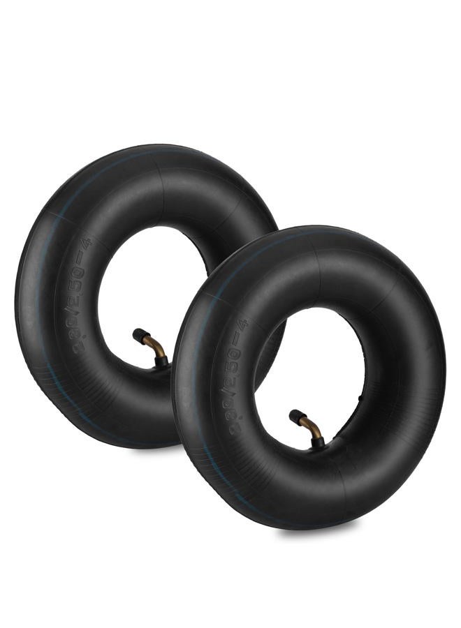 NIGOOLATA 2.80/2.50-4 Inner Tube 2.80-4 2.50-4 Replacement Tire Tubes with Bent Valve Stem for Wheelbarrows, Scooters, Hand Trucks, Lawn Mowers, Dollies - 2 Pack - Image 1