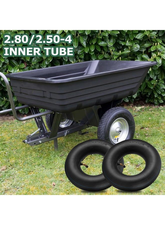 NIGOOLATA 2.80/2.50-4 Inner Tube 2.80-4 2.50-4 Replacement Tire Tubes with Bent Valve Stem for Wheelbarrows, Scooters, Hand Trucks, Lawn Mowers, Dollies - 2 Pack - Image 5