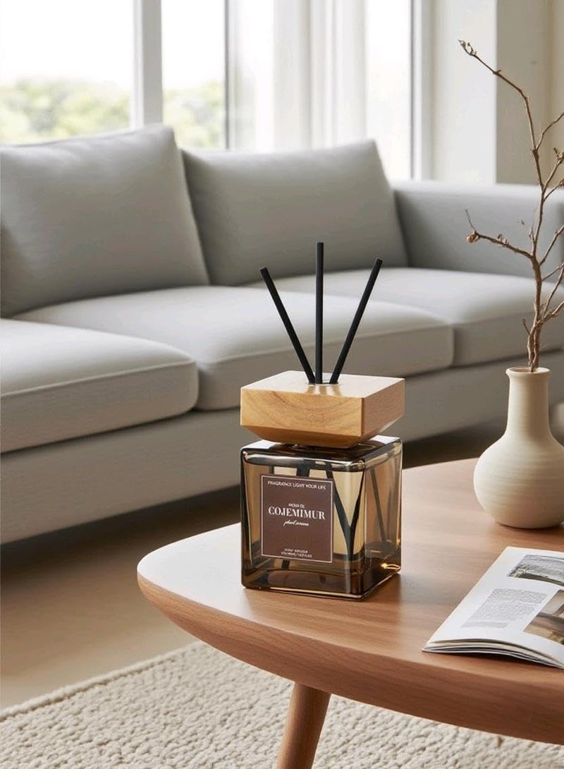 200ml Premium Oud & Agarwood Reed Diffuser | Long-Lasting Home Fragrance | Natural Essential Oil Room Scent | Elegant Aromatherapy for Bedroom, Living Room & Office - Image 3