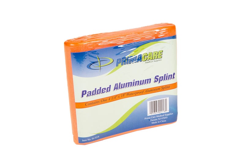 Primacare IS-5218 18" Padded Aluminium Splint for Hands, Legs, Fractured Limbs, Nose, Ankle or Braces, Universal Waterproof Medical Tactical Splints for First Aid and Emergency Support, Orange - Image 4