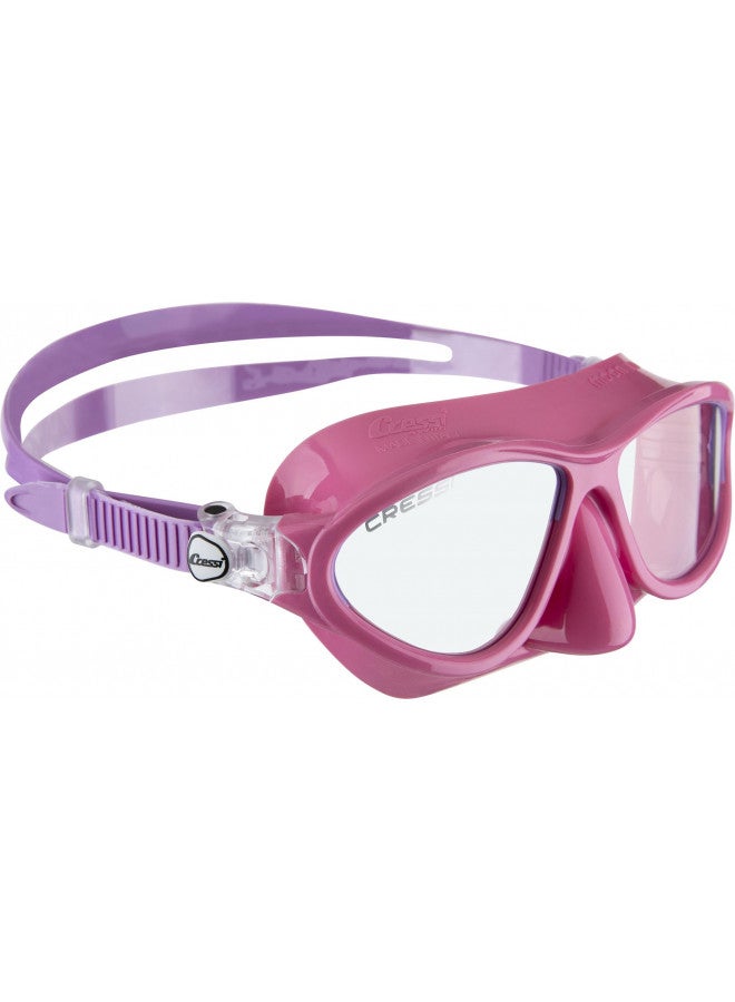 Cressi Unisex Children's Moon Kid & Top Junior Snorkeling/Diving Combo Set, Pink/Lilac, One Size - Image 1