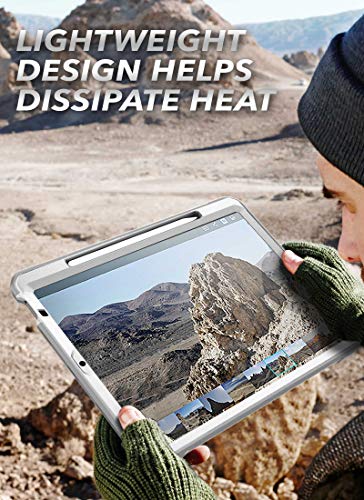 SupCase حافظة سلسلة يونكورن بيتل برو من SUPCASE مصممة لجهاز iPad Air 4 (2020) بحجم 10.9 بوصة، مع حامل قلم وواقي شاشة مدمج، حافظة قوية شاملة (بيضاء) - Image 3