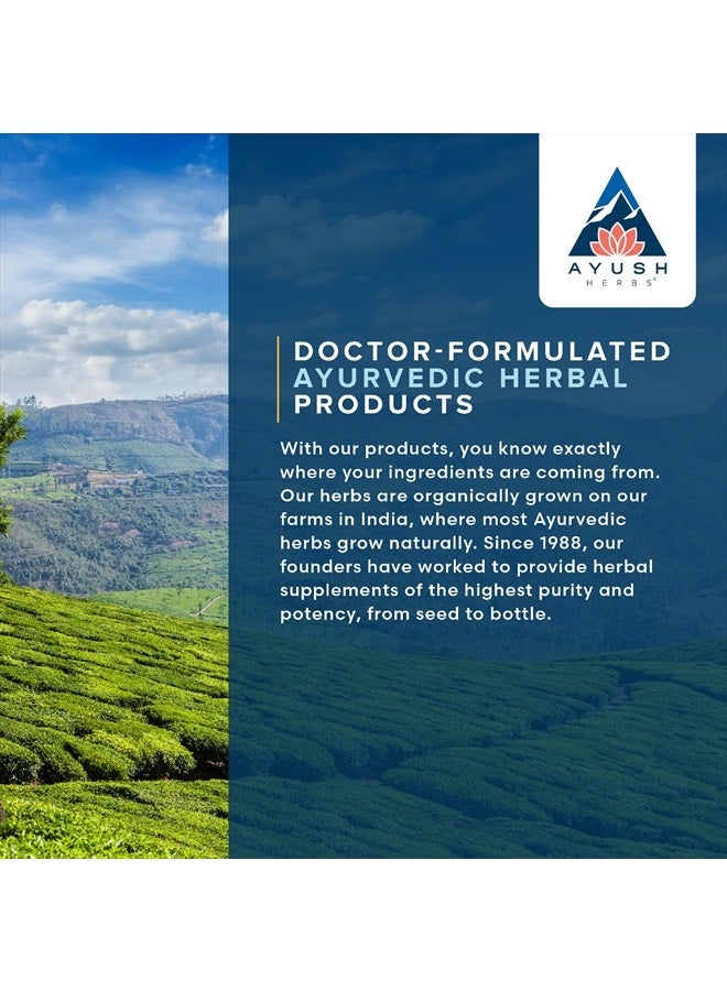 Ayush Herbs Guggal-Lip Plus, Advanced Ayurvedic Lipid and Metabolic Support Supplement, Plant-Based Guggul Supplement, 90 Vegetarian Caplets - Image 5