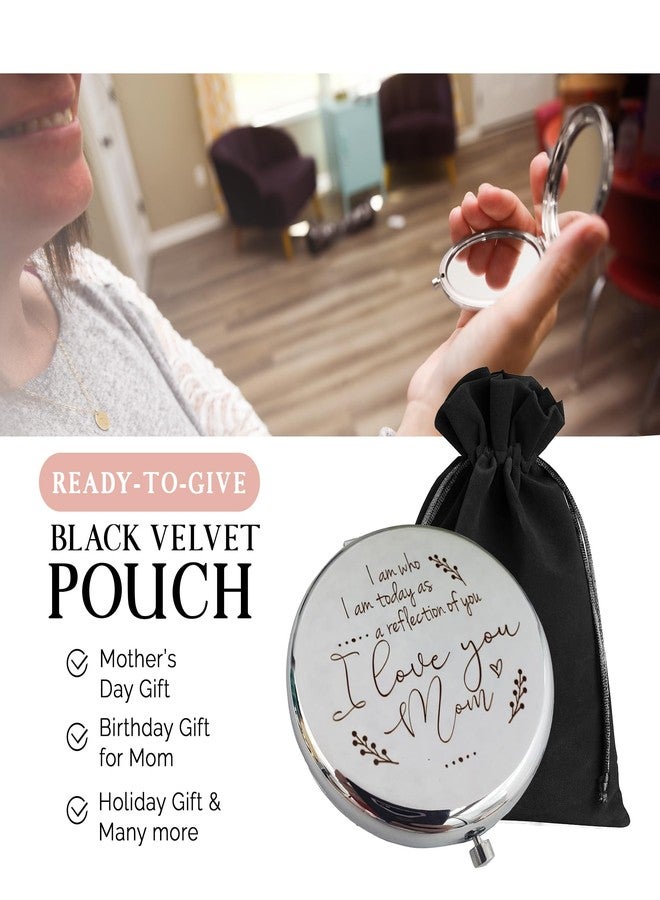 Pretty Inappropriate Mother of the Bride Gifts from Daughter, Compact Mirror, Mother of the Groom Gifts from Son, Sentimental Gifts for Mom, Birthday Gifts for Mom from Daughter, Personalized Gifts for Mom (S) - Image 4
