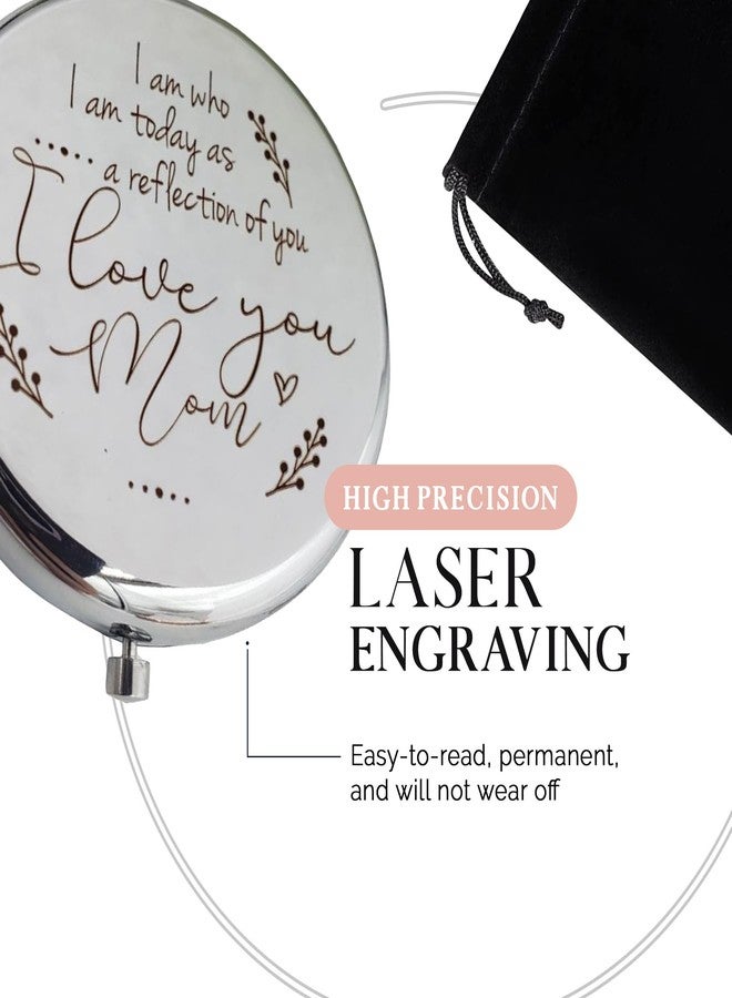 Pretty Inappropriate Mother of the Bride Gifts from Daughter, Compact Mirror, Mother of the Groom Gifts from Son, Sentimental Gifts for Mom, Birthday Gifts for Mom from Daughter, Personalized Gifts for Mom (S) - Image 3