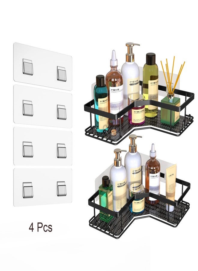 AOUKAR Shower Caddy Shelf Adhesive Replacement Stickers Pads For Bathroom Corner Organizer Basket, No Drilling For Kitchen Racks And Soap Holder 4pack - Image 4