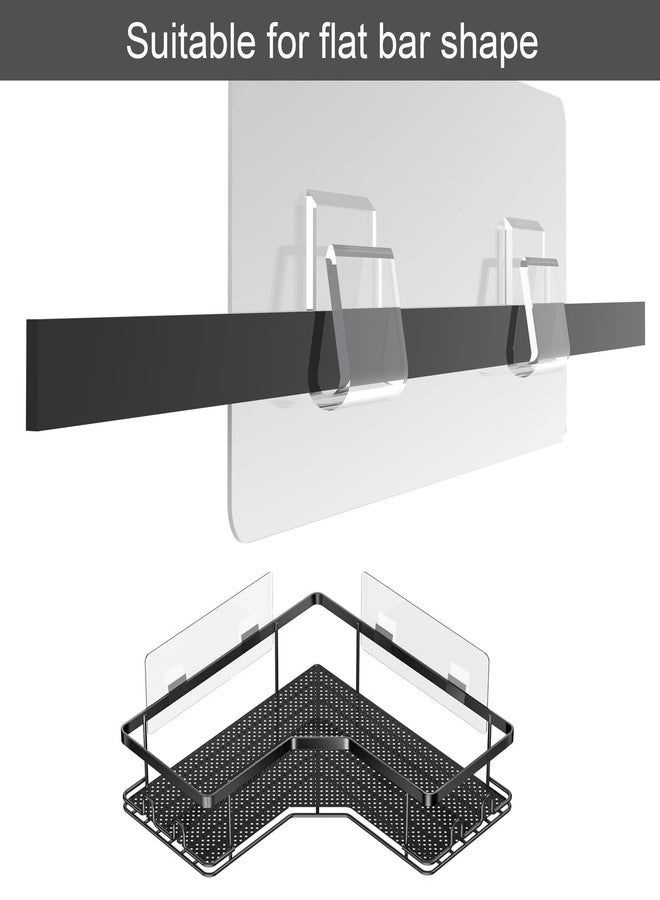 AOUKAR Shower Caddy Shelf Adhesive Replacement Stickers Pads For Bathroom Corner Organizer Basket, No Drilling For Kitchen Racks And Soap Holder 4pack - Image 2
