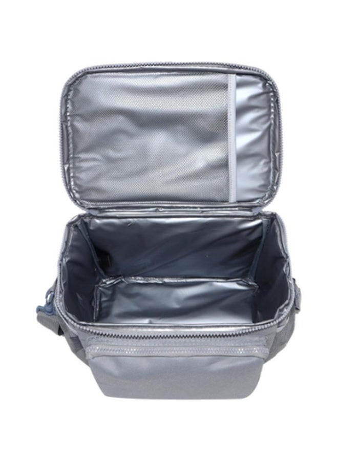 Atrium Lunch Bag Front Pocket 2 Mesh Side Pockets Grey - Image 3