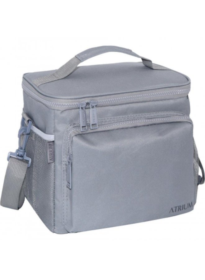 Atrium Lunch Bag Front Pocket 2 Mesh Side Pockets Grey - Image 1