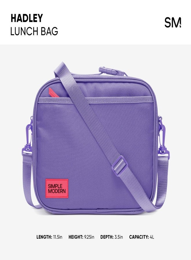 Simple Modern Hadley with Shoulder Strap | Lunch Box for Kids, Teens, and Adults | Insulated Bag for Girls, Boys, Women, Men | Meal Containers with Exterior and Interior Pockets | Sunset Riptide - Image 4