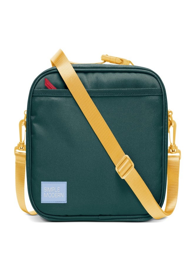 Simple Modern Hadley with Shoulder Strap | Lunch Box for Kids, Teens, and Adults | Insulated Bag for Girls, Boys, Women, Men | Meal Containers with Exterior and Interior Pockets | Sunset Riptide - Image 1