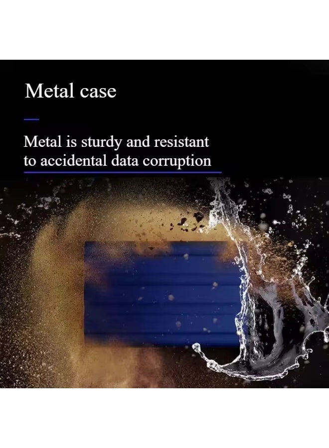 م.ا & ف'س محرك أقراص صلبة خارجي محمول سعة 4 تيرابايت، محركات أقراص صلبة صغيرة SSD، محركات أقراص خارجية ذات حالة صلبة، محرك نسخ احتياطي للكمبيوتر، يدعم USB 3.1 إلى Type-C لنقل بيانات التخزين لأجهزة الكمبيوتر الشخصية التي تعمل بنظام Windows XP وأجهزة الكمبيوتر المحمولة وأجهزة Mac - Image 3