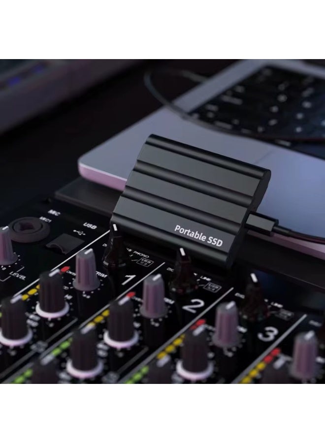 م.ا & ف'س محرك أقراص صلبة خارجي محمول سعة 4 تيرابايت، محركات أقراص صلبة صغيرة SSD، محركات أقراص خارجية ذات حالة صلبة، محرك نسخ احتياطي للكمبيوتر، يدعم USB 3.1 إلى Type-C لنقل بيانات التخزين لأجهزة الكمبيوتر الشخصية التي تعمل بنظام Windows XP وأجهزة الكمبيوتر المحمولة وأجهزة Mac - Image 4