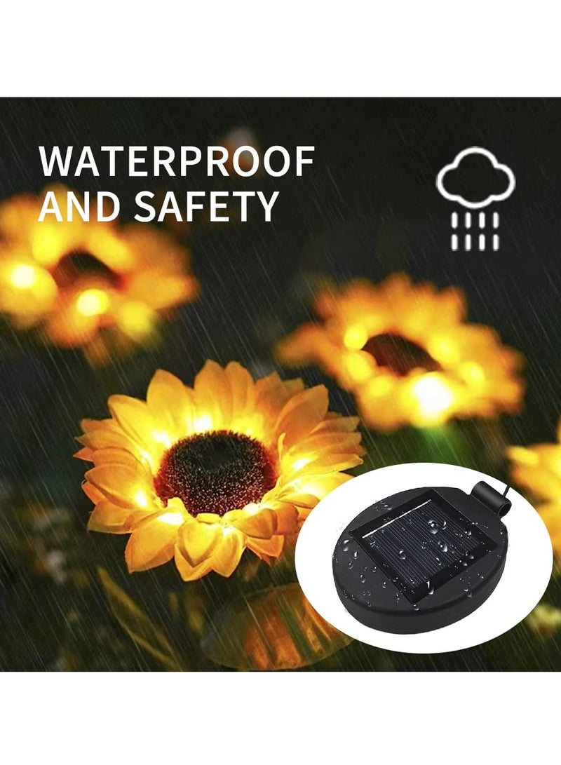 Generic LED Solar Lantern Replacement Tops - 4PCS Solar Panel Lights for Outdoor Garden & Patio Decor, Perfect for DIY Flower Lights - Image 2