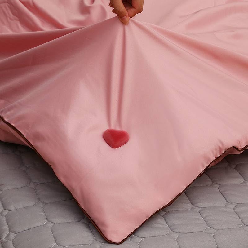 NHSK Enterprise NHSK ENTERPRISE Heart Shape Fixing Clips with Buttons Non-Slip Quilt Holder Double Sided Pin Fasteners Comforter Quilt with One-Key Unlock for Blanket Bed Sheet Curtain Socks Mattress Covers (5 pcs) - Image 5