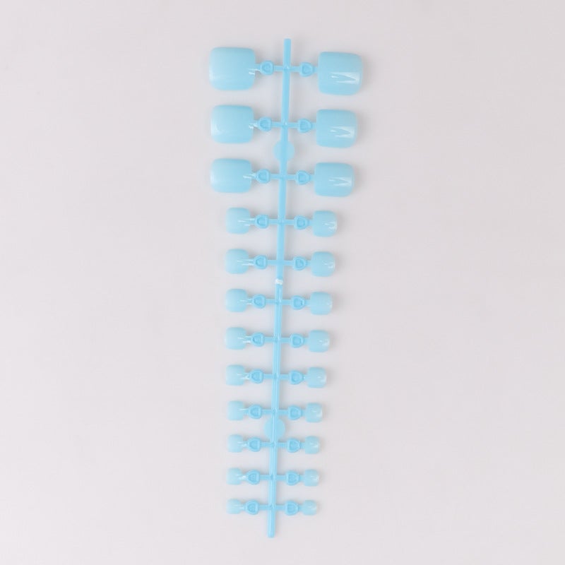 Toenail Bar Ins Style Solid Color Patch Toenail Unsealed Fake Nail Press On Toe Nails - Image 1