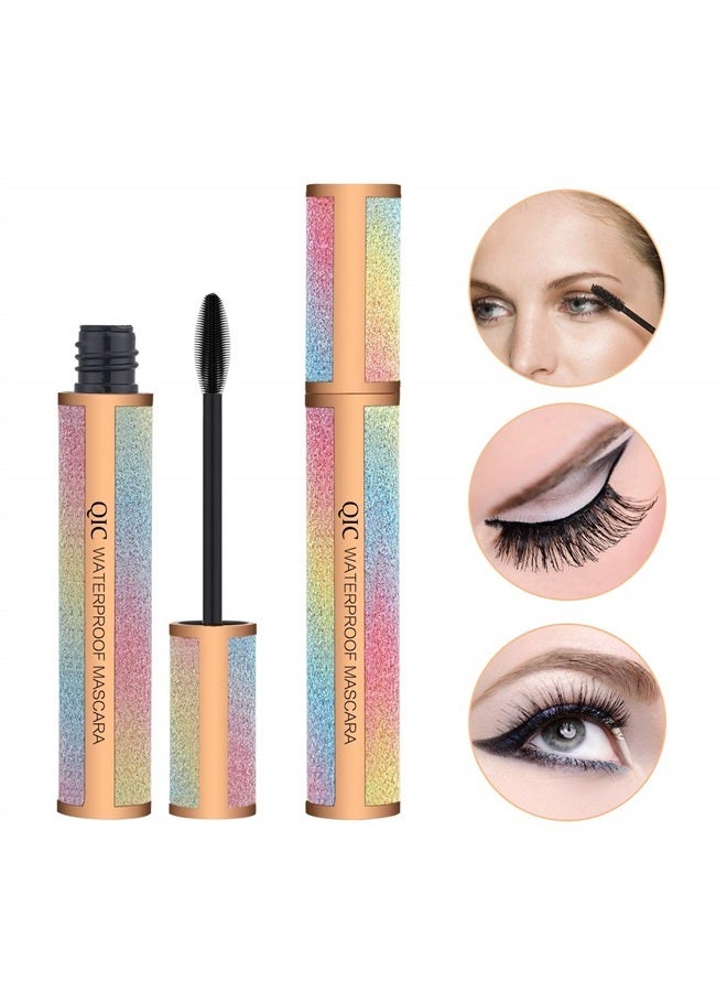 MiDenso 4D Lash Mascara Silk Fiber Eyelash Mascara Waterproof Thicker Longer Voluminous Eyelashes Makeup Long Lasting with Hypoallergenic Ingredients Non-toxic and Natural (Champagne Gold) - Image 2