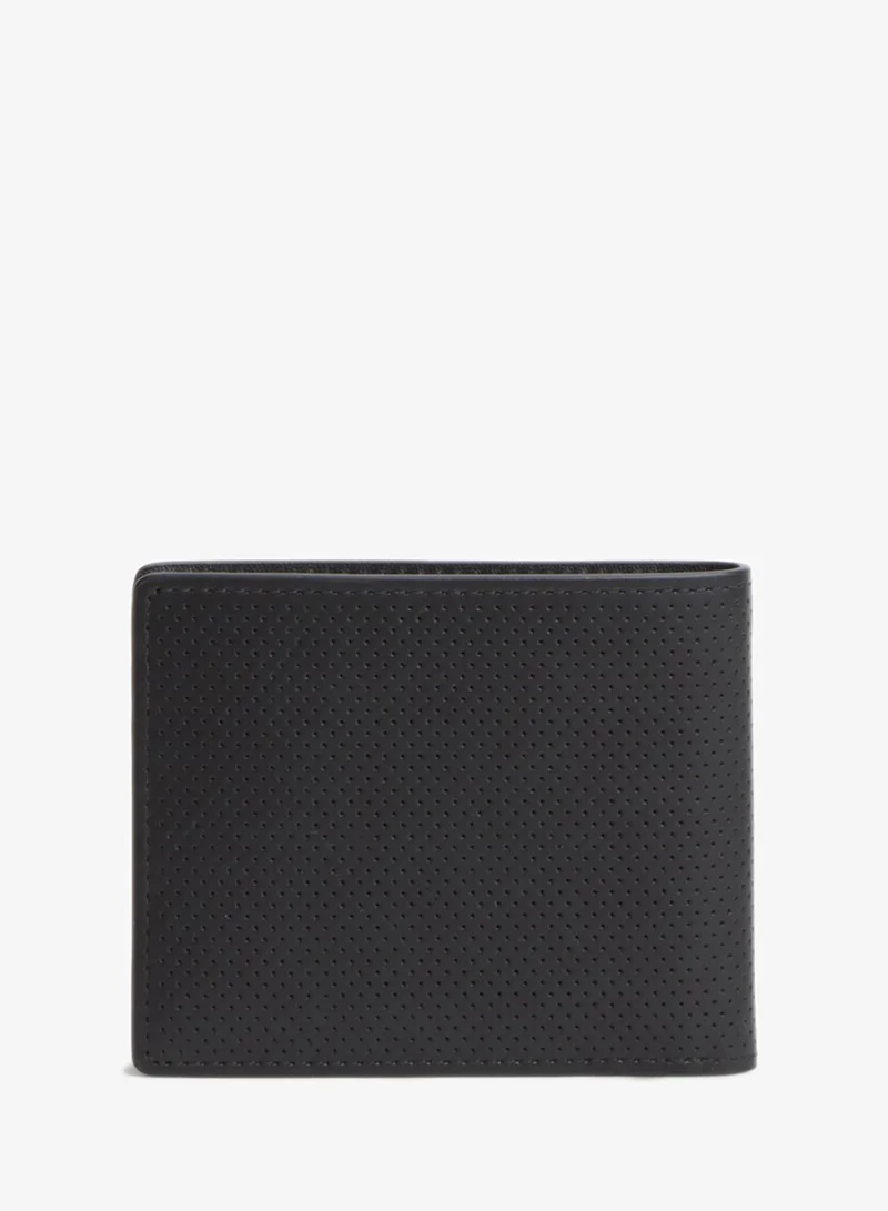 Tommy Hilfiger Perforated Leather Bifold Wallet