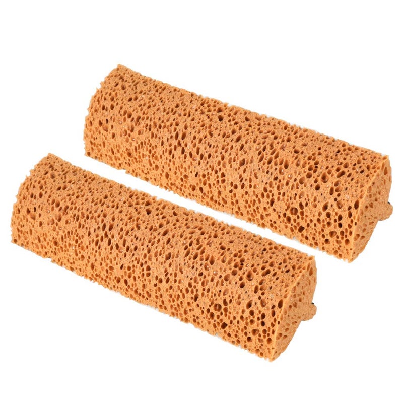 Yocada Sponge Mop Replacement Refill Head Home Commercial Use Tile Floor Bathroom Garage Cleaning Easily Dry Wringing 2 PCS - Image 1