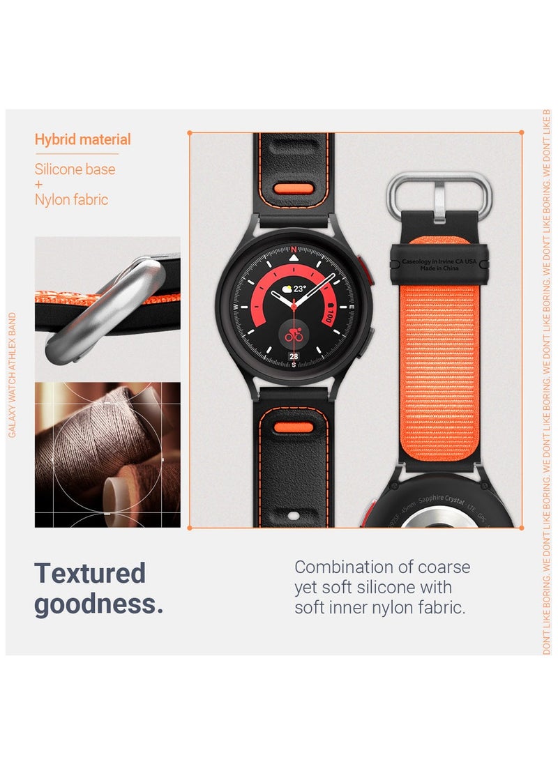Caseology Athlex Band Breathable hybrid Silicone structure for Galaxy Watch (20mm) Series, compatible with Watch 6/6 Classic / 5/5 Pro / 4/4 Classic Solo Loop Band Strap - Variation Parent  - Image 5