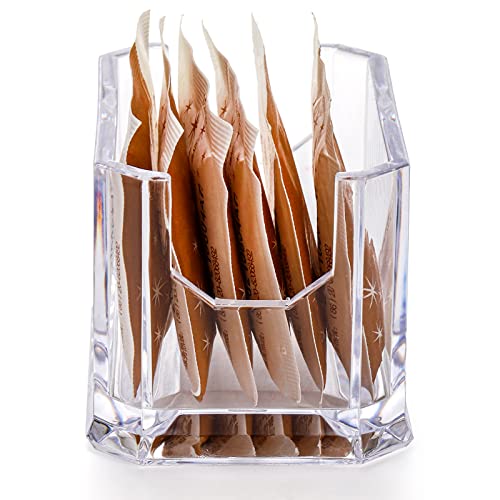 Dicunoy Set of 8 Sugar Packet Holder, Small Acrylic Clear Sugar Caddy for Coffee Bar, Classic Sugar Bag Sweetener Packets Storage Container for Tea Bag Organizer, Table, Restaurant, Hotel - Image 4
