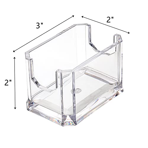 Dicunoy Set of 8 Sugar Packet Holder, Small Acrylic Clear Sugar Caddy for Coffee Bar, Classic Sugar Bag Sweetener Packets Storage Container for Tea Bag Organizer, Table, Restaurant, Hotel - Image 2