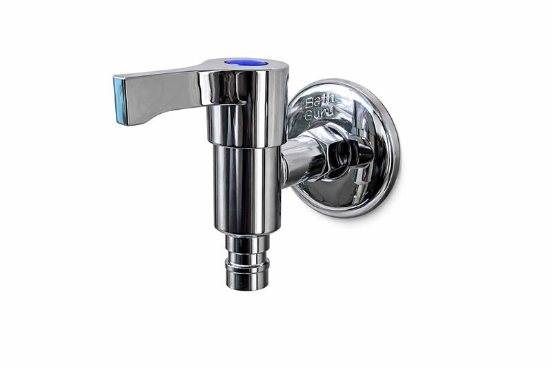 BATH GURU Washing Machine Tap | Durable Wall Mounted Zinc Faucet with Ergonomic Plastic Handle | Sleek Chrome Finish Water Tap for Bathroom & Garden | Reliable Nozzle Tap for Home Use - Image 1